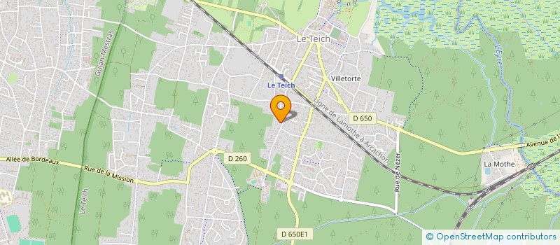 localisation de l'entreprise SCI DE LA PETITE FORET IMMOBILIER  LE TEICH