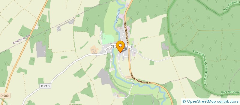 localisation de l'entreprise SCI DE LA PETITE FORGE  CHAMESSON