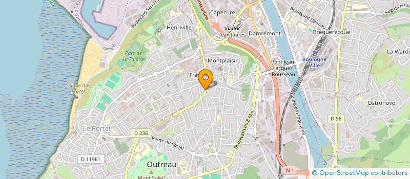 localisation de l'entreprise SCI DE LA PETITE GARE  OUTREAU