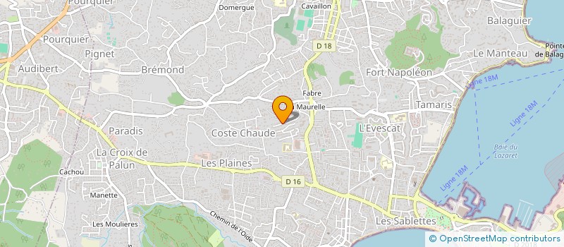 localisation de l'entreprise SCI DE LA PETITE GARENNE à LA SEYNE-SUR-MER