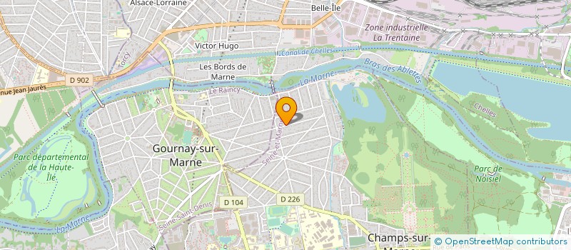 localisation de l'entreprise SCI DE LA PETITE GODARDIERE  CHAMPS-SUR-MARNE