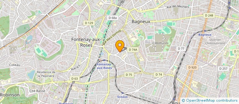 localisation de l'entreprise SCI DE LA PETITE GRANGE à FONTENAY-AUX-ROSES