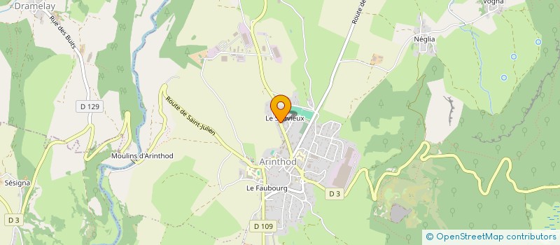 localisation de l'entreprise SCI DE LA PETITE MONTAGNE  ARINTHOD