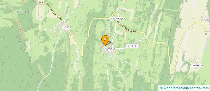 localisation de l'entreprise SCI DE LA PETITE MONTAGNE  MONTLAINSIA