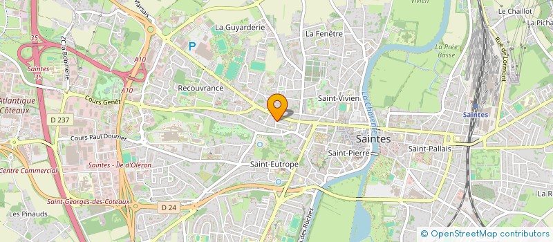 localisation de l'entreprise SCI DE LA PETITE RUE RENE CAILLIE  SAINTES