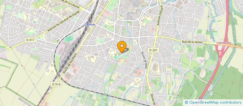 localisation de l'entreprise SCI DE LA PETITE VILLE  COLMAR