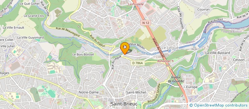 localisation de l'entreprise SCI DE LA PETITE VILLENEUVE à SAINT-BRIEUC