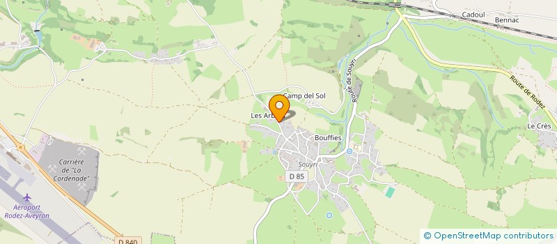 localisation de l'entreprise SCI DE LA PEYRINIE  SALLES-LA-SOURCE