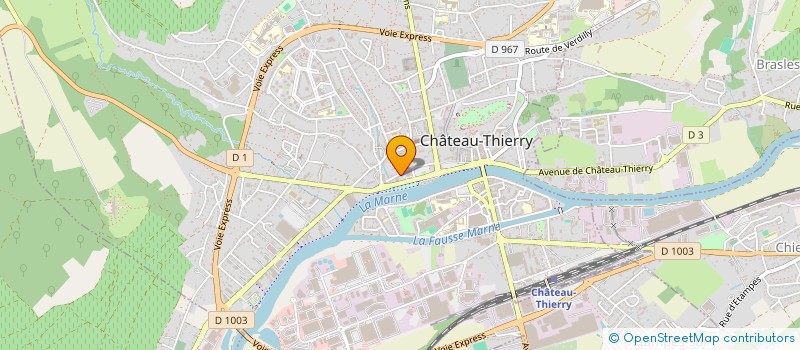 localisation de l'entreprise SCI DE LA PHARMACIE à CHATEAU-THIERRY