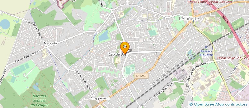 localisation de l'entreprise SCI DE LA PHARMACIE CAP DE BOS  PESSAC