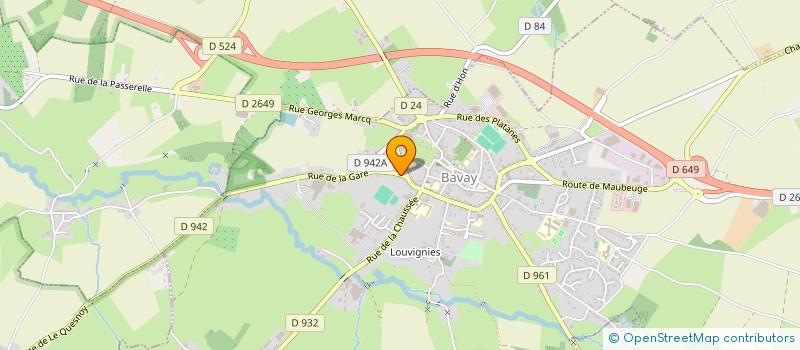 localisation de l'entreprise SCI DE LA PHARMACIE DE LA RUE DE LA GARE  BAVAY