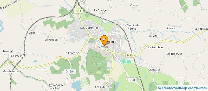 localisation de l'entreprise SCI DE LA PHARMACIE DU ROND POINT  NEXON