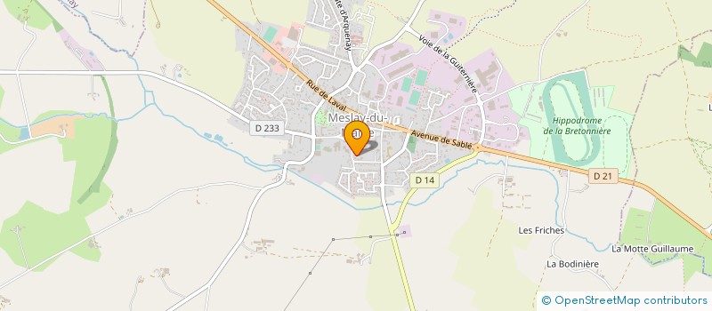 localisation de l'entreprise SCI DE LA PHILEO  MESLAY-DU-MAINE