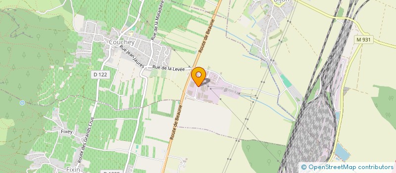 localisation de l'entreprise SCI DE LA PIECE DASSEY  COUCHEY