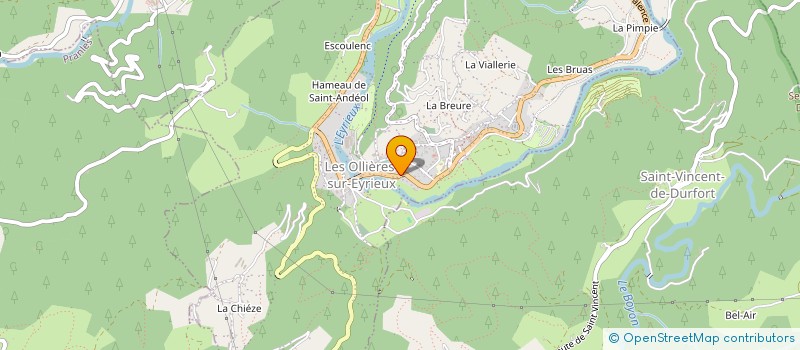 localisation de l'entreprise SCI DE LA PIERRE  LES OLLIERES-SUR-EYRIEUX