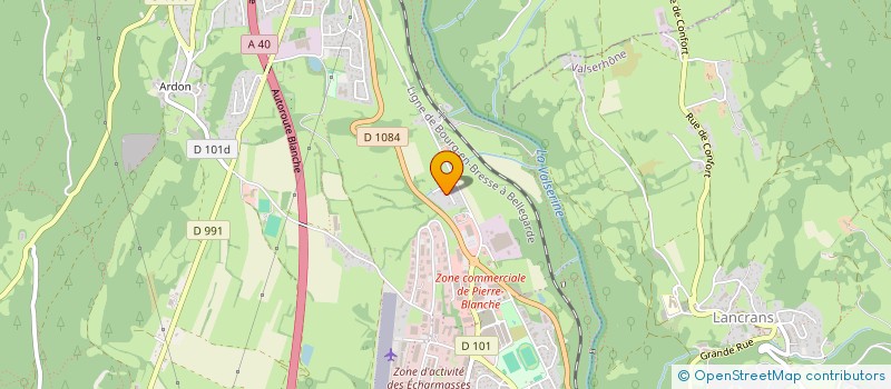 localisation de l'entreprise SCI DE LA PIERRE BLANCHE  VALSERHONE