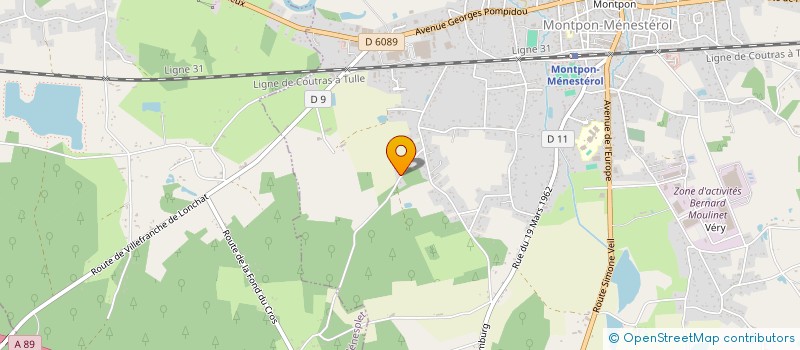 localisation de l'entreprise SCI DE LA PIERRE BLANCHE  MONTPON-MENESTEROL