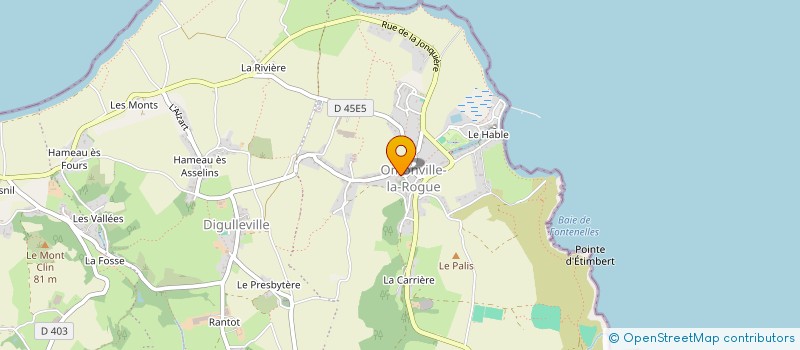 localisation de l'entreprise SCI DE LA PIERRE DUVAL  LA HAGUE