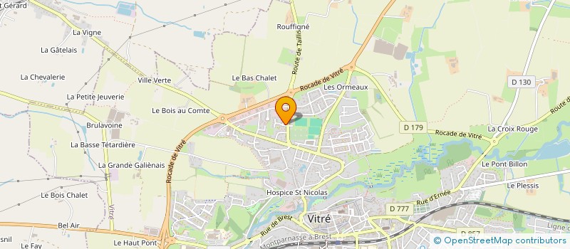 localisation de l'entreprise SCI DE LA PIERRE JOYAQUE  VITRE