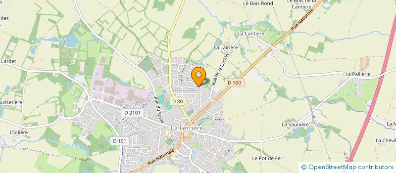 localisation de l'entreprise SCI DE LA PIERRE PLATE  LA FERRIERE