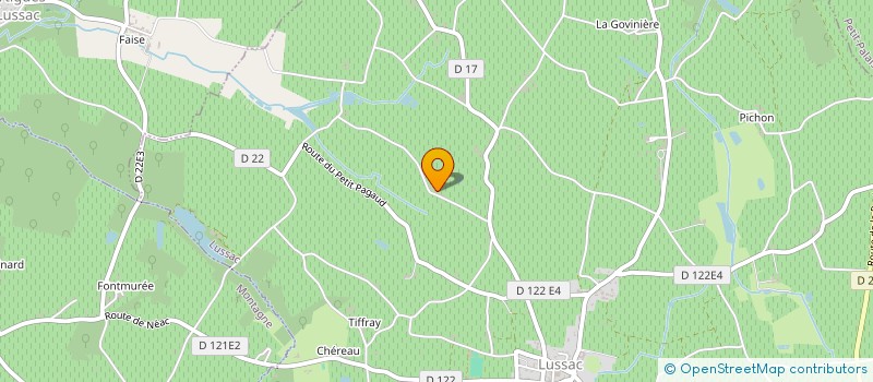 localisation de l'entreprise SCI DE LA PIERRIERE à LUSSAC