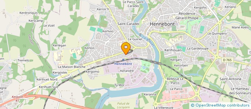 localisation de l'entreprise SCI DE LA PIGEALLIERE  HENNEBONT