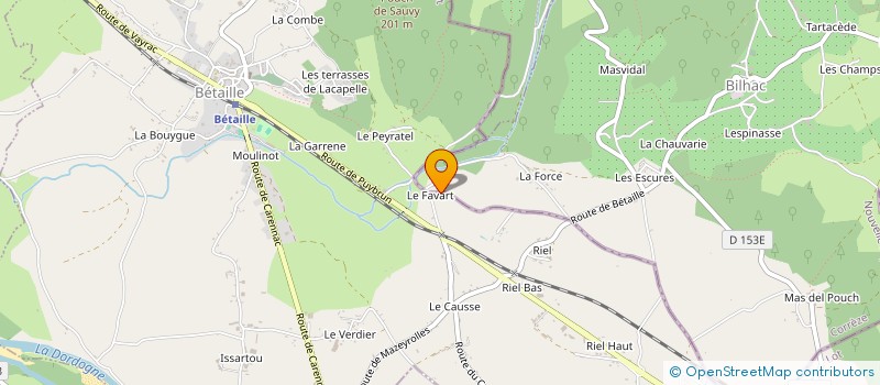 localisation de l'entreprise SCI DE LA PIGNE  BILHAC