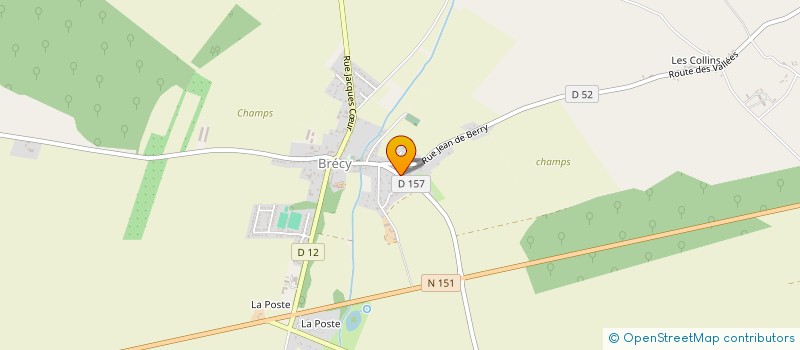 localisation de l'entreprise SCI DE LA PINAUDERIE  BRECY