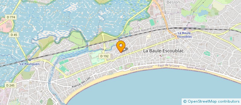 localisation de l'entreprise SCI DE LA PINCENARDIERE  LA BAULE-ESCOUBLAC