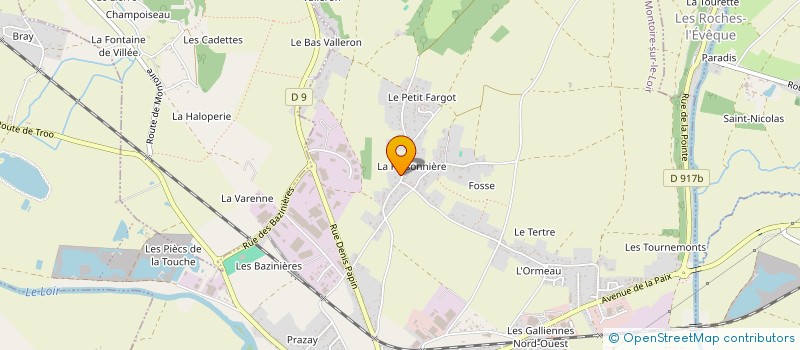 localisation de l'entreprise SCI DE LA PINSONNIERE  MONTOIRE-SUR-LE-LOIR