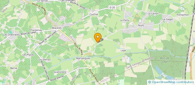 localisation de l'entreprise SCI DE LA PIQUOUZE  SAINT-GEORGES-DE-RENEINS