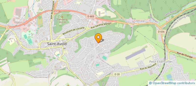 localisation de l'entreprise SCI DE LA PISCINE à SAINT-AVOLD