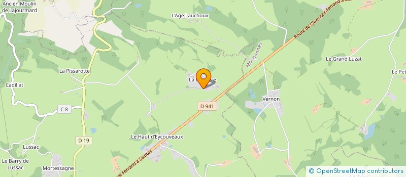 localisation de l'entreprise SCI DE LA PISSAROTTE à SAINT-LEONARD-DE-NOBLAT