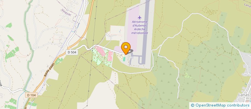 localisation de l'entreprise SCI DE LA PISTE  LANAS