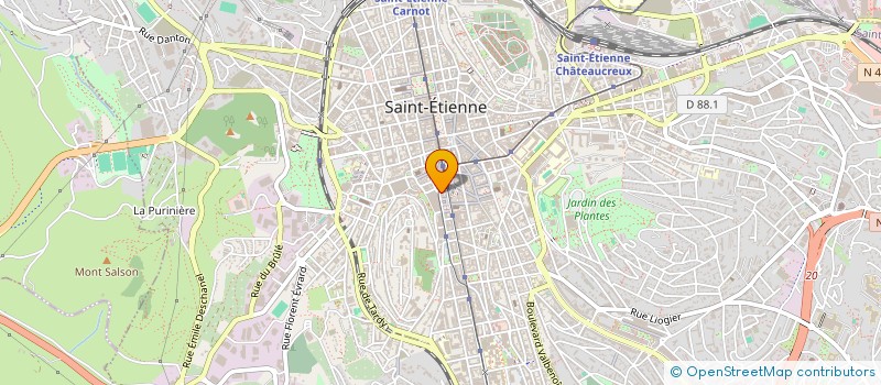 localisation de l'entreprise SCI DE LA PITAUDIERE  SAINT-ETIENNE