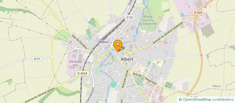 localisation de l'entreprise SCI DE LA PLACE  MEAULTE