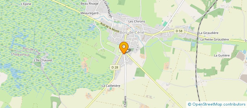 localisation de l'entreprise SCI DE LA PLACE  BOIS-DE-CENE