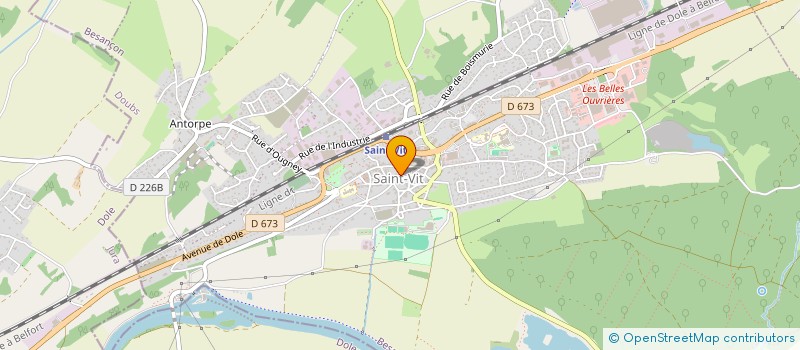 localisation de l'entreprise SCI DE LA PLACE  SAINT-VIT