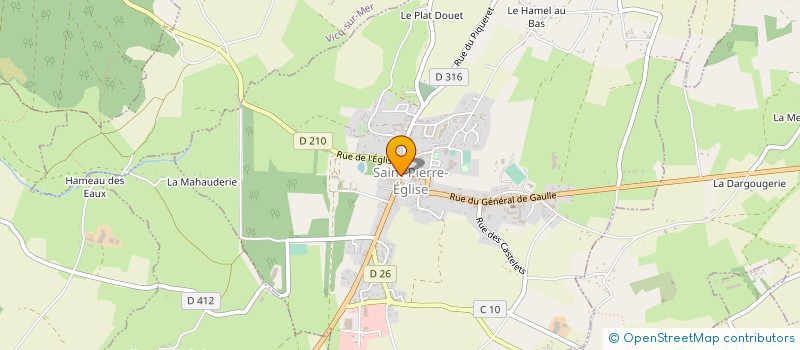 localisation de l'entreprise SCI DE LA PLACE  SAINT-PIERRE-EGLISE