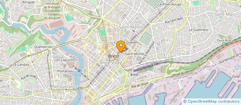 localisation de l'entreprise SCI DE LA PLACE  BREST