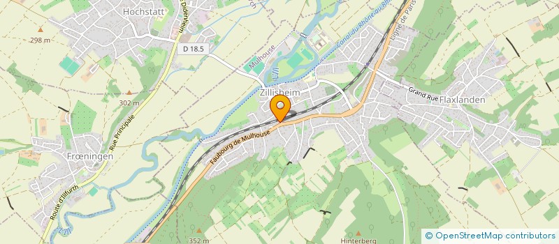 localisation de l'entreprise SCI DE LA PLACE  ZILLISHEIM