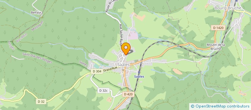 localisation de l'entreprise SCI DE LA PLACE  SAALES