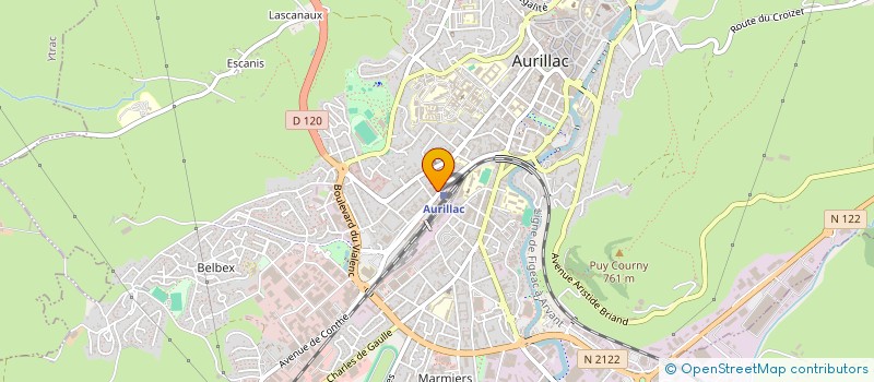 localisation de l'entreprise SCI DE LA PLACE à AURILLAC