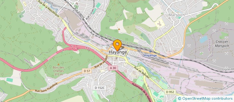 localisation de l'entreprise SCI DE LA PLACE  HAYANGE