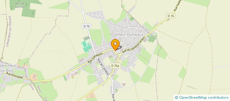 localisation de l'entreprise SCI DE LA PLACE  VILLERS-OUTREAUX