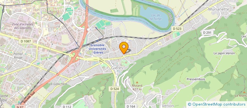 localisation de l'entreprise SCI DE LA PLACE  GIERES