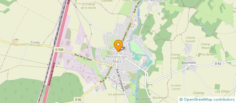 localisation de l'entreprise SCI DE LA PLACE ANDRE LEGER  RESSONS-SUR-MATZ