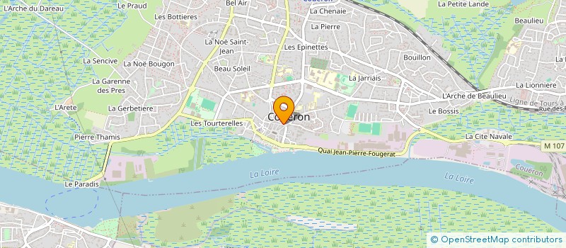 localisation de l'entreprise SCI DE LA PLACE ARISTIDE BRIAND à COUERON