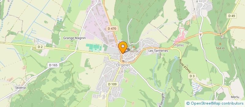 localisation de l'entreprise SCI DE LA PLACE AU VIN  ORGELET