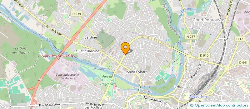 localisation de l'entreprise SCI DE LA PLACE BRIAND à ANGOULEME